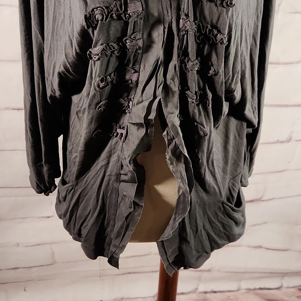 Anthropologie Leifsdottir Ruffle Cardigan Blouse - Picture 3 of 7